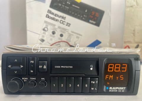 (88-93) *NEW BLAUPUNKT BOSTON CC20/22 Stereo Radio Cassette MERCEDES PORSCHE BMW FERRARI