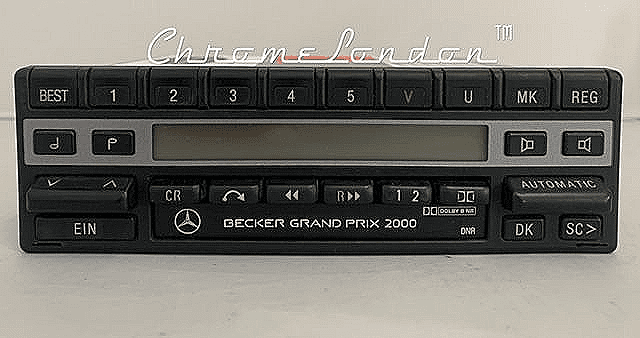 (89-94) BECKER GRAND PRIX ELECTRONIC Stereo radio cassette MERCEDES 129 107 SL 123 124 126 190e