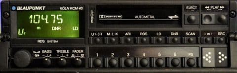 (89-94) BLAUPUNKT KOLN RCM 40 Vintage Classic car Radio Cassette PORSCHE 964 911 FERRARI ROLLS