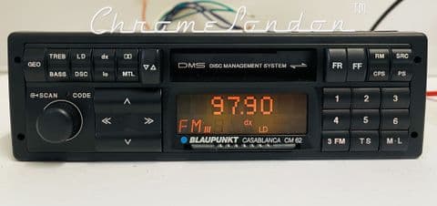 (90-93) BLAUPUNKT CASABLANCA CM62 Vintage Classic Car FM Radio Cassette VW BMW Audi Ferrari Porsche