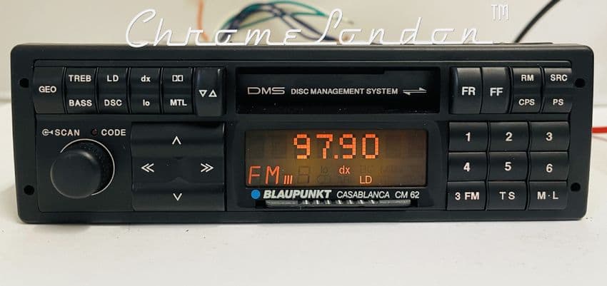 (90-93) BLAUPUNKT CASABLANCA CM62 Vintage Classic Car FM Radio Cassette VW BMW Audi Ferrari Porsche