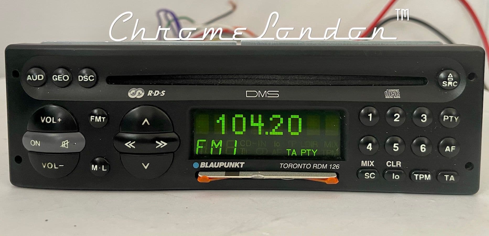 Cd Rdm 94-98 BLAUPUNKT TORONTO RDM 126 Classic Car FM Radio CD WARRANTY ...
