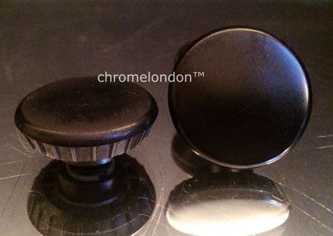 2x BLAUPUNKT RADIO KNOBS FLAT RUBBER PAIR