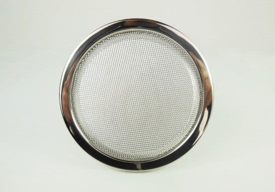 2x CHROME SPEAKER GRILL ROUND 6.5