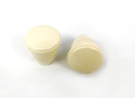 2x VW RADIO KNOBS IVORY NEW PAIR - VW BEETLE CAMPER KARMANN UNIVERSAL
