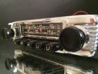 6v12+/- BLAUPUNKT FRANKFURT Vintage Chrome Classic Car FM Radio video PORSCHE 356 ASTON MG JAGUAR