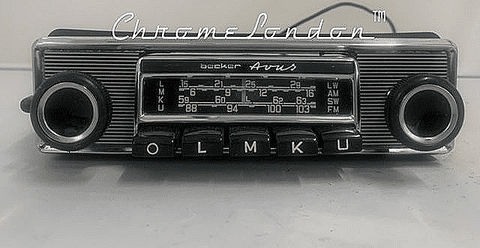 BECKER AVUS Vintage CHROME Classic Car FM Radio +MP3 PORSCHE 911 MERCEDES PAGODA FERRARI ASTON