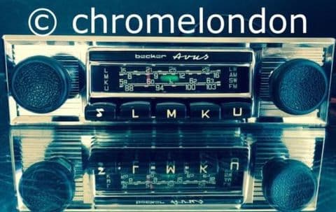 BECKER AVUS Vintage Classic Car FM Radio MP3 seeVideo RESTORED+WARRANTY FERRARI 330 365 DINO MASERATI MERAK BORA MERCEDES SL PORSCHE 911 ALFA