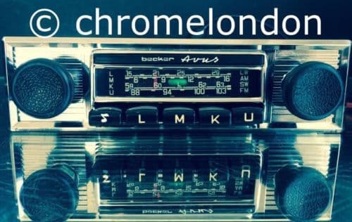 BECKER AVUS Vintage Classic Car FM Radio MP3 seeVideo RESTORED+WARRANTY FERRARI 330 365 DINO MASERATI MERAK BORA MERCEDES SL PORSCHE 911 ALFA