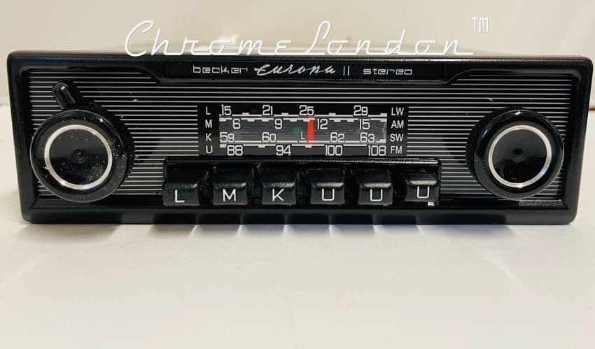 BECKER EUROPA II STEREO 772 MONOCHROME Vintage Classic Car 108FM Radio BLUETOOTH UPGRADED INTERNALS