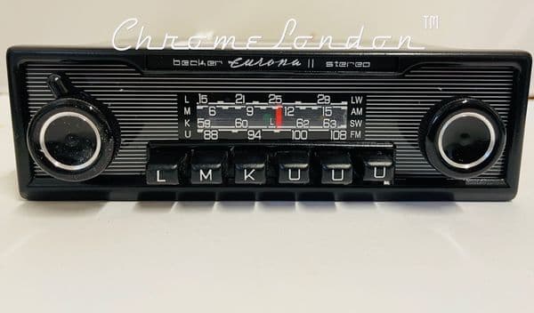 BECKER EUROPA II STEREO 992 MODERNISED Vintage Classic Car AM FM Radio 4xSTEREO USB  BLUETOOTH *DAB+