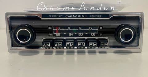 BECKER EUROPA II STEREO US 772 Vintage Classic Car 108FM Radio FULL BLUETOOTH UPGRADED INTERNALS