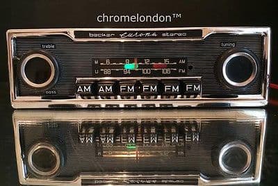 BECKER EUROPA II STEREO US Vintage Classic Car FM Radio +MP3 MERCEDES 113 PAGODA 107 SL 116 PORSCHE 911 FERRARI 354 DINO 330 512