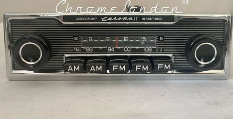 BECKER EUROPA II STEREO US992 MODERNISED Classic Car AM FM Radio 4xSTEREO USB BLUETOOTH