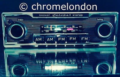 BECKER EUROPA II STEREO USA Vintage Classic Car FM Radio  MERCEDES PORSCHE FERRARI ETYPE