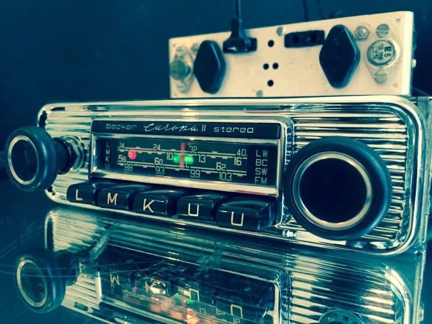 BECKER EUROPA II STEREO Vintage CHROME Classic Car FM Radio