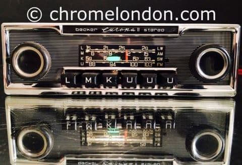 BECKER EUROPA II STEREO Vintage Classic Car FM Radio MERCEDES SL PAGODA PORSCHE FERRARI E-TYPE
