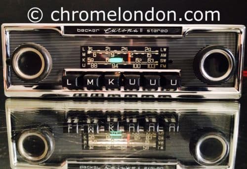 BECKER EUROPA II STEREO Vintage Classic Car FM Radio MERCEDES SL PAGODA PORSCHE FERRARI E-TYPE