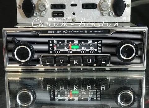 BECKER EUROPA II STEREO Vintage Classic Car FM Radio +MP3 MINT MERCEDES SL 113 PAGODA PORSCHE 911