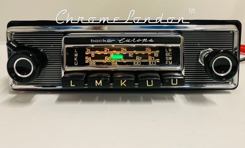 BECKER EUROPA  MODERNISED Classic Car SLIM FM Radio 4xSTEREO USB BLUETOOTH MERCEDES  111 113