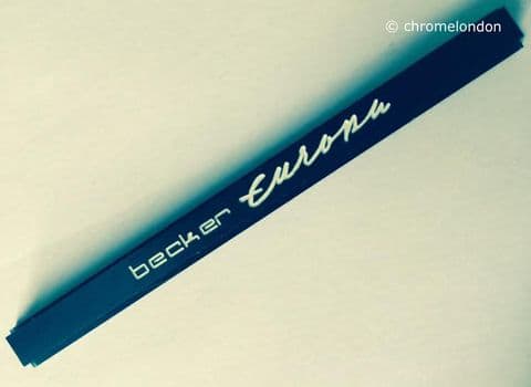 BECKER EUROPA NAME BAR EMBLEM