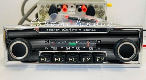 BECKER EUROPA STEREO US Vintage Classic Car FM Radio AMP+MP3 MERCEDES SL 113 PAGODA PORSCHE 911