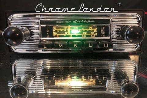 BECKER EUROPA Vintage Chrome Classic Car FM Radio +MP3 MERCEDES 190 SL