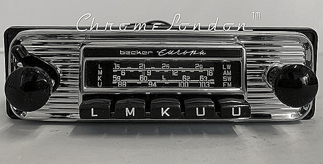 BECKER EUROPA Vintage Classic Car FM Radio +MP3 MINT MERCEDES 190SL ASTON FERRARI JAGUAR ALFA