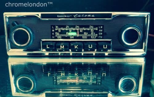 BECKER EUROPA Vintage Classic Car FM Radio +MP3 MINT RESTORED seeVideo 6M WARRANTYMERCEDES 113 PAGODA 107SL 116 600 GROSSER PORSCHE 911 FERRARI