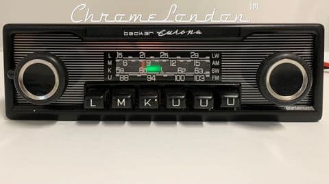 BECKER EUROPA Vintage MONOCHROME Cassic Car FM Radio +MP3 FERRARI PORSCHE MASERATI