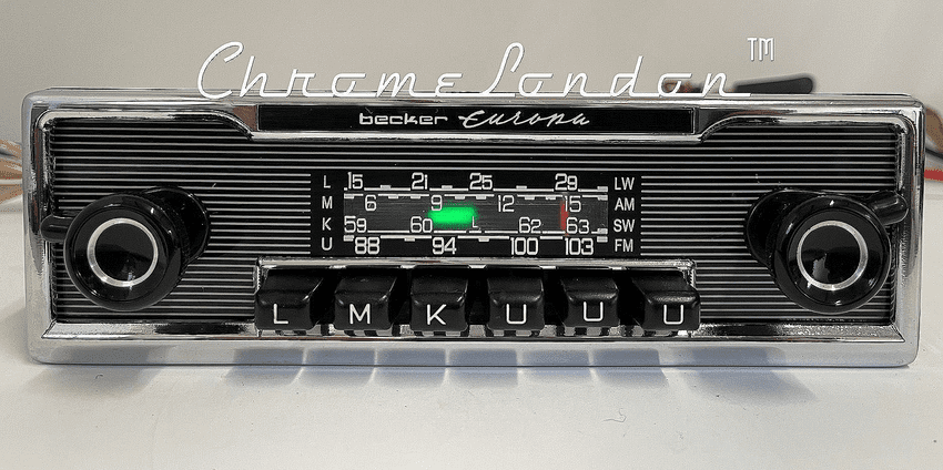 BECKER EUROPA Vintage PINSTRIPE Classic Car Radio +MP3 A1 MERCEDES 113 SL PAGODA 230 250 108 109