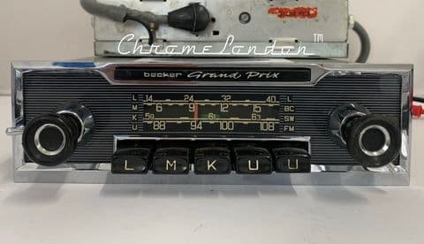 BECKER GRAND PRIX TR Wonderbar Vintage Classic Car FM Radio MERCEDES W100 W113 FERRARI 275 JAGUAR