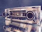 BECKER GRAND PRIX Vintage Chrome Classic Car FM Radio +MP3 seeVideo MINT