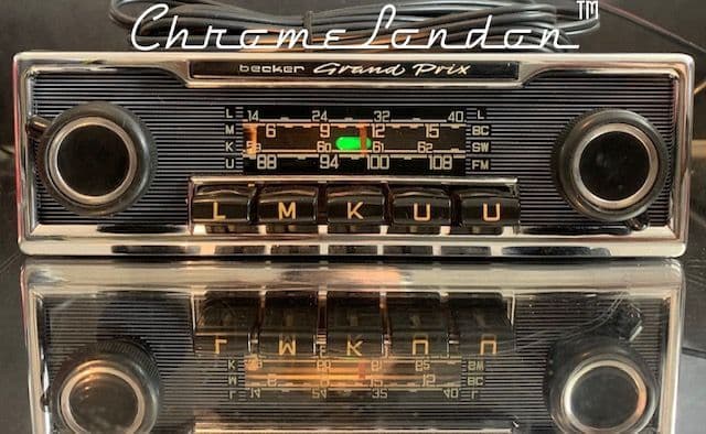 BECKER GRAND PRIX Vintage Classic Car FM Radio +MP3 MERCEDES 113SL PAGODA 107 PORSCHE FERRARI ETYPE