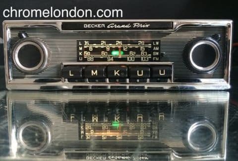 BECKER GRAND PRIX Vintage PINSTRIPE Classic Car FM Radio +MP3 MERCEDES 113SL PAGODA 107