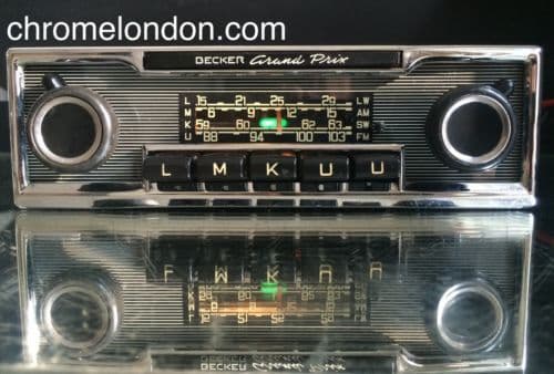 BECKER GRAND PRIX  Vintage PINSTRIPE Classic Car FM Radio +MP3  MERCEDES 113SL PAGODA 107