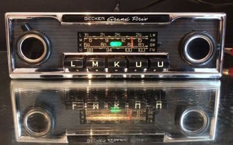 BECKER GRAND PRIX Wonderbar Vintage Classic Car FM Radio MP3 WARRANTY video MINT MERCEDES 113 PAGODA 107 SL PORSCHE 911 FERRARI DINO