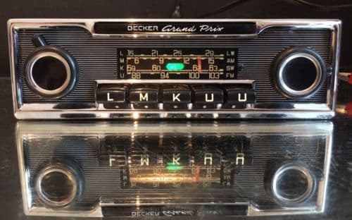 BECKER GRAND PRIX Wonderbar Vintage Classic Car FM Radio MP3 WARRANTY video MINT MERCEDES 113 PAGODA 107 SL PORSCHE 911 FERRARI DINO