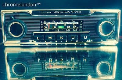 BECKER GRAND PRIX  Wonderbar Vintage Classic Car FM Radio seeVideo MERCEDES S PAGODA 107 116