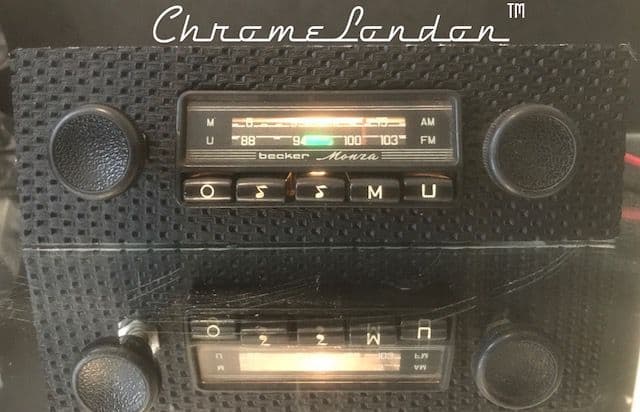 BECKER MONZA BASKETWEAVE Vintage Classic Car FM Radio +MP3 PORSCHE 911 912 65-73
