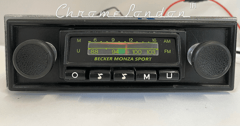 BECKER MONZA SPORT Vintage Classic Car Radio MP3 FERRARI MASERATI BMW