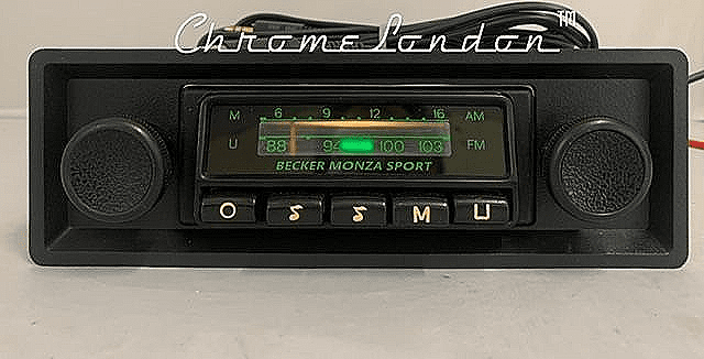BECKER MONZA SPORT Vintage Classic Car Radio MP3 PORSCHE 911 930 TURBO RS GT3 TRACK