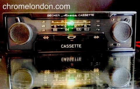 BECKER MONZA STEREO Vintage Monochrome Classic Car FM Radio Cassette +MP3 see video FERRARI 308 365 208 MASERATI MERAK PORSCHE 911 ALFA MONTREAL