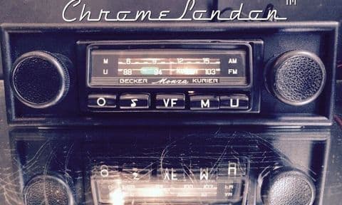 BECKER MONZA Vintage Classic Car FM Radio +MP3 WARRANTY PORSCHE 911 FERRARI 308 208 MASERATI MERAK