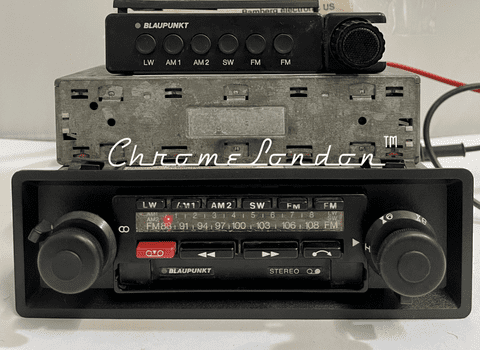 BLAUPUNKT BAMBERG USA ELECTRONIC VINTAGE FM RADIO CASSETTE +MIC+BOOKS 77-81 PORSCHE 911 930