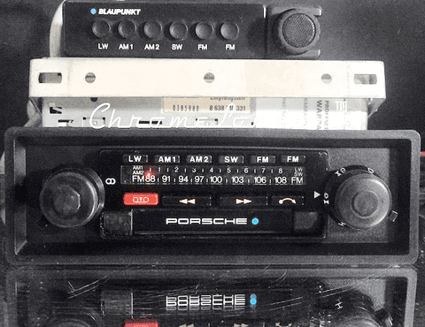 BLAUPUNKT BAMBERG USA ELECTRONIC VINTAGE FM RADIO CASSETTE +MIC+MEM BOX 77-81 PORSCHE 911 930 928