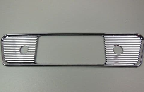 BLAUPUNKT CHROME FACEPLATE WINGED NOS - ETYPE & UNIVERSAL