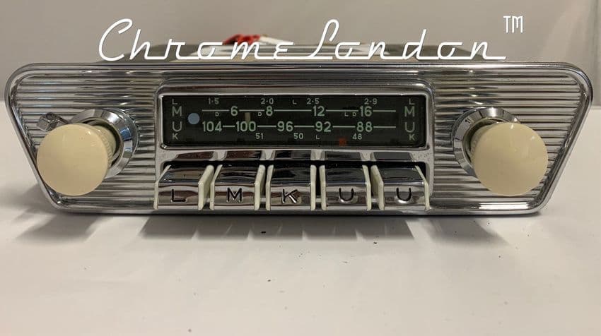 BLAUPUNKT DORTMUND DELUXE Vintage Ivory Classic Car FM Radio +MP3 JAG ETYPE PORSCHE AMPHICAR