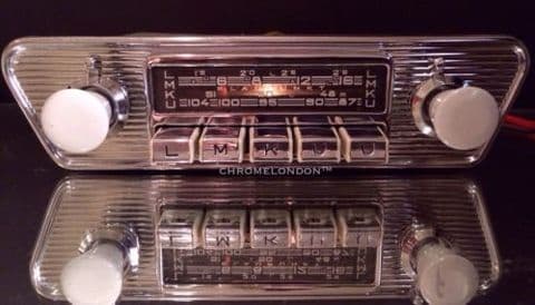 BLAUPUNKT DORTMUND Vintage Chrome Classic Car FM Radio