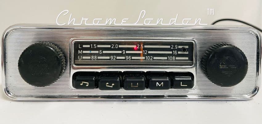 BLAUPUNKT EMDEN VW OEM Vintage Chrome Classic Car FM Radio MP3 BEETLE CAMPER BUS KARMANN GHIA
